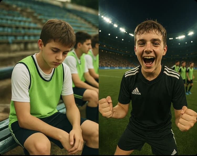 teenager soccer progress after strikeredge